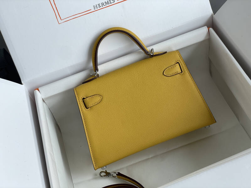 Hermes Mini Kelly II Yellow mini crossbody — 1:1 Replica