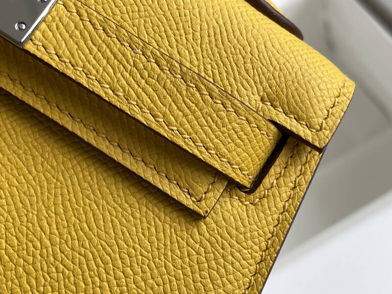 Hermes Mini Kelly II Yellow mini crossbody — 1:1 Replica