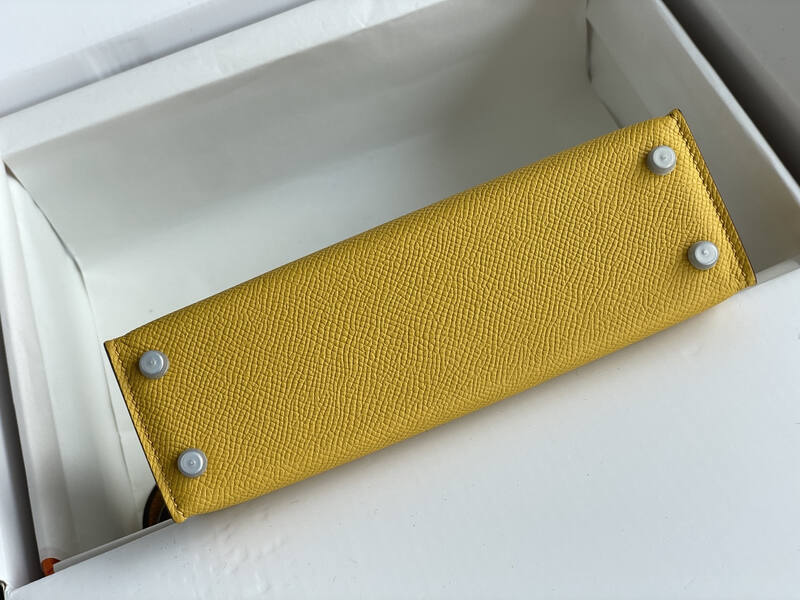 Hermes Mini Kelly II Yellow mini crossbody — 1:1 Replica