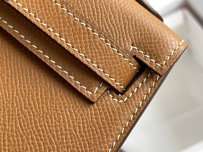 Hermes Kelly Brown mini crossbody — AAA Quality Replica