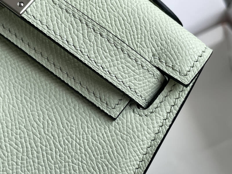 Hermes Kelly Mint Green mini crossbody — Top Quality Replica