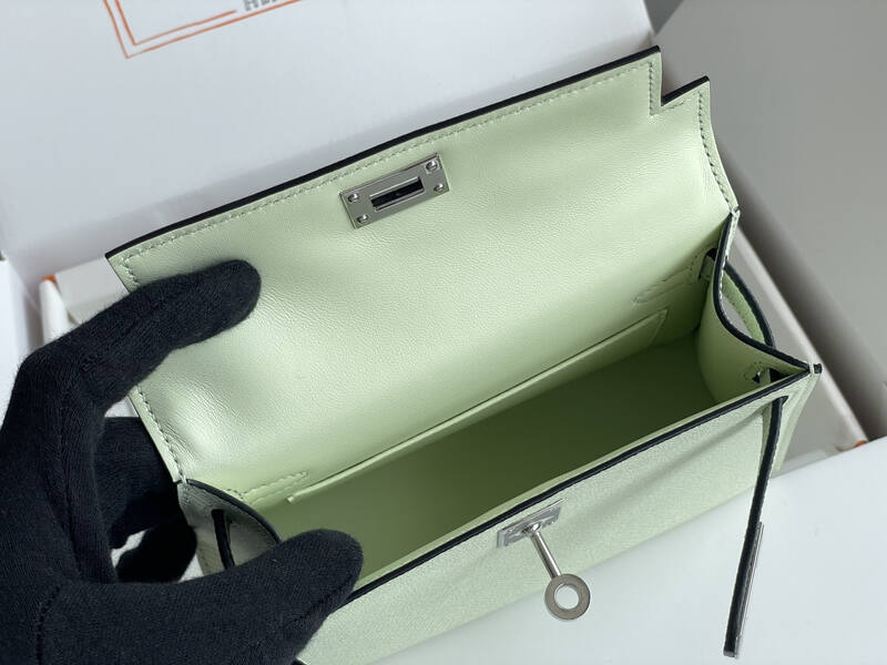 Hermes Kelly Mint Green mini crossbody — Top Quality Replica