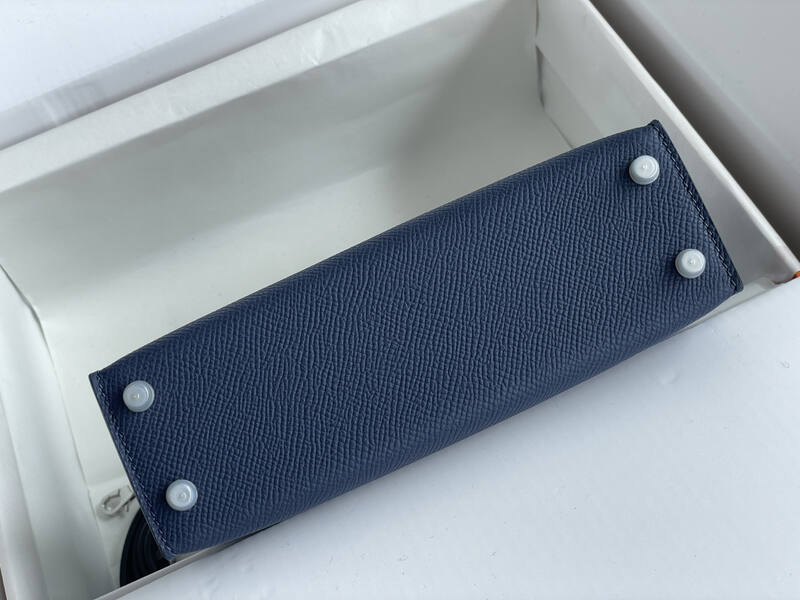 Hermes Kelly Blue mini crossbody — Premium Replica