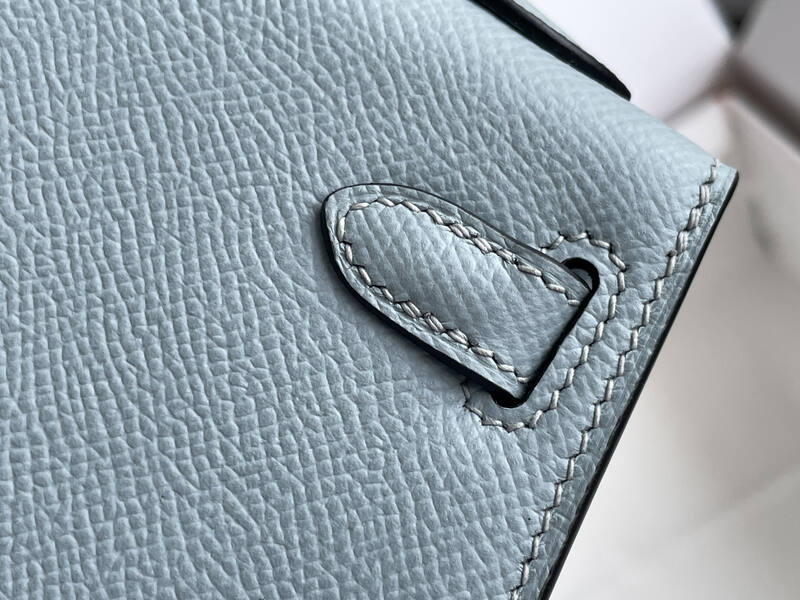 Hermes Kelly Light Blue mini crossbody — Premium Replica