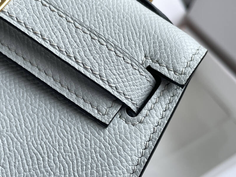 Hermes Kelly Light Blue mini crossbody — 1:1 Replica