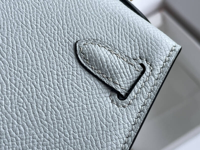 Hermes Kelly Light Blue mini crossbody — 1:1 Replica