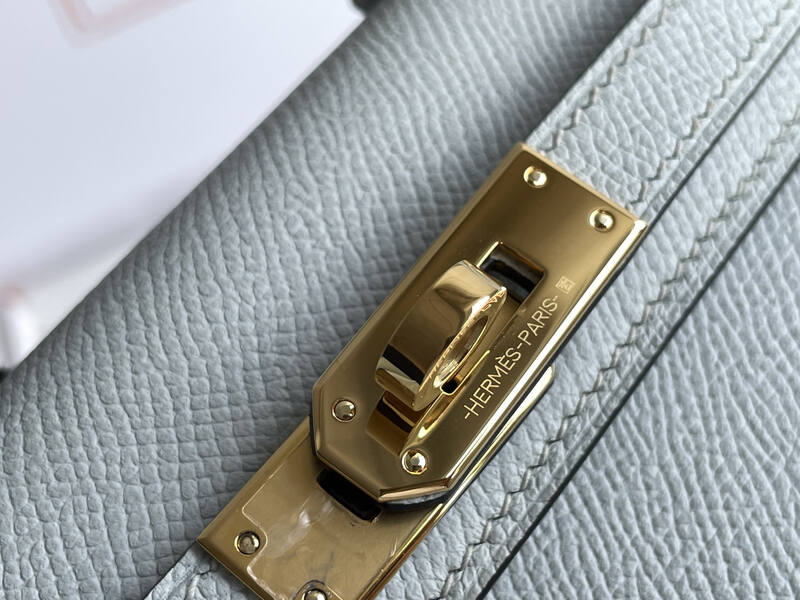 Hermes Kelly Light Blue mini crossbody — 1:1 Replica