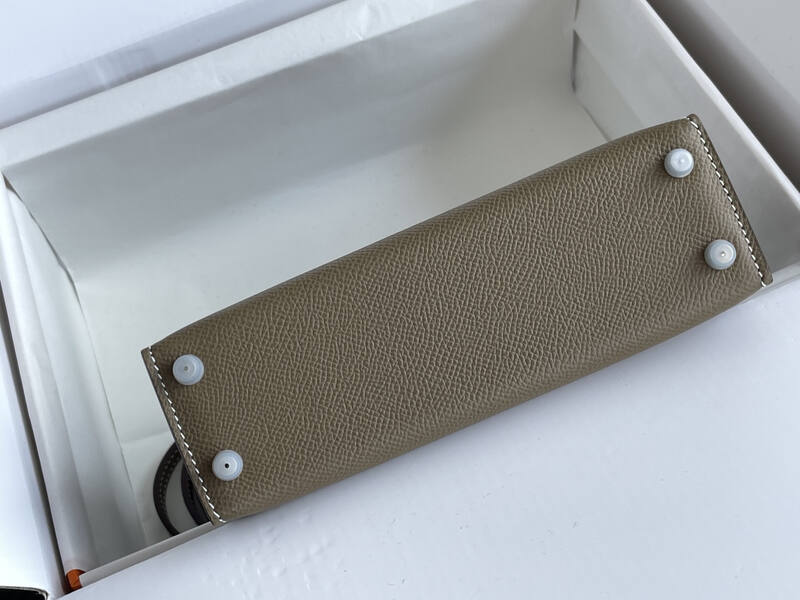 Hermes Mini Kelly II Etoupe mini crossbody — Top Quality Replica