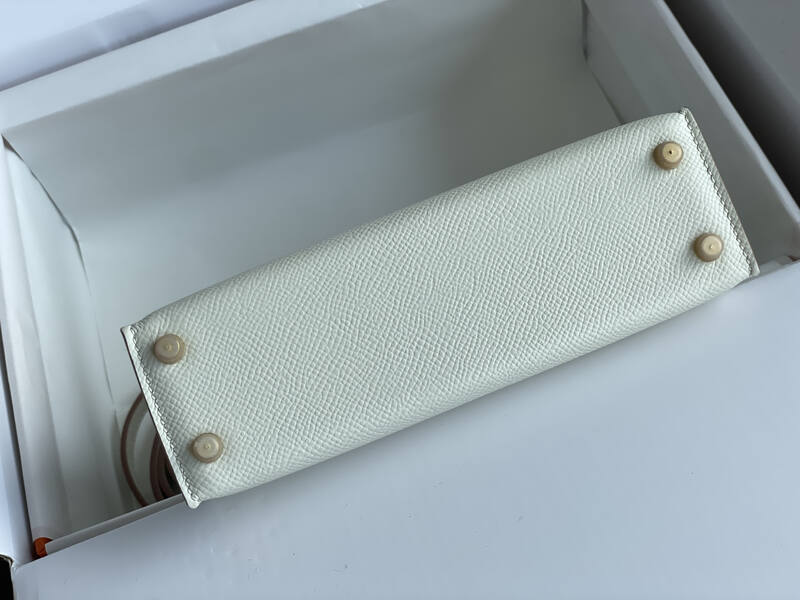 Hermes Kelly White mini crossbody — AAA Quality Replica