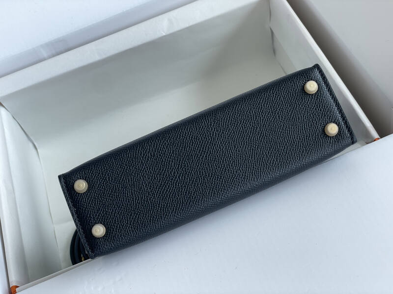 Hermes Kelly Mini II Black mini crossbody — Top Quality Replica