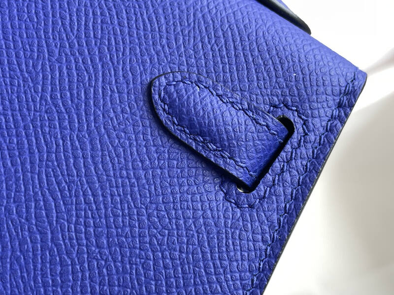 Hermes Mini Kelly II Blue mini crossbody — AAA Quality Replica