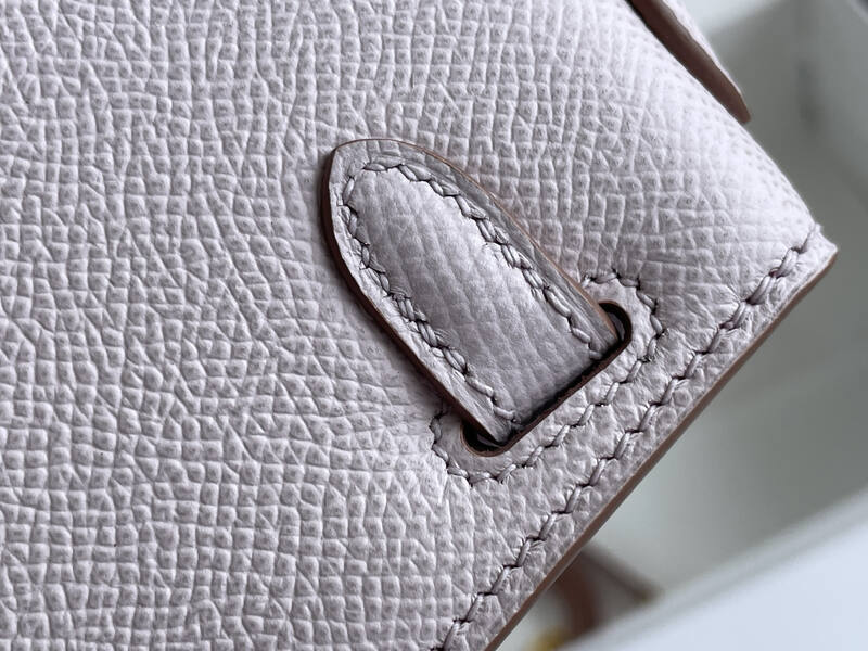 Hermes Mini Kelly II Light Pink mini crossbody — Premium Replica