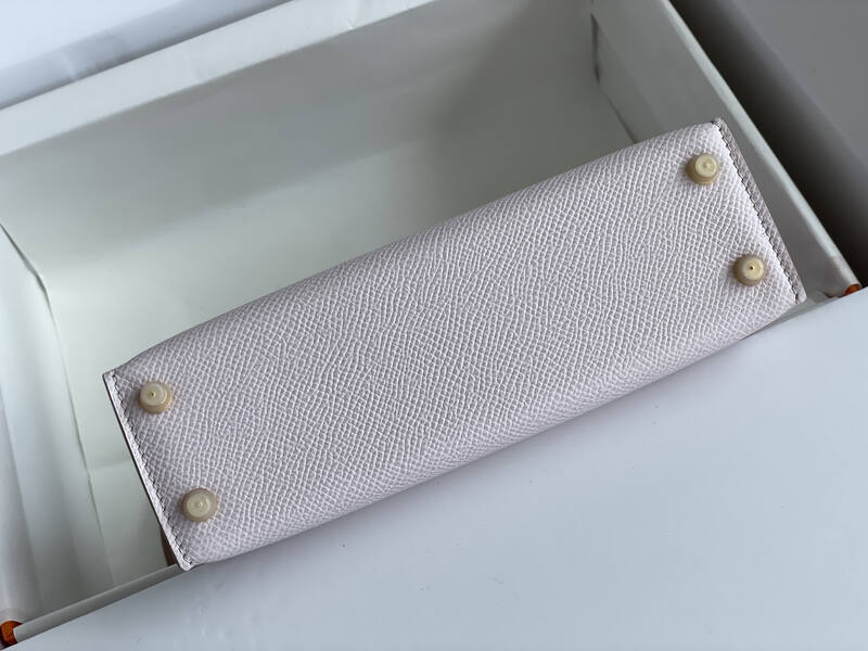 Hermes Mini Kelly II Light Pink mini crossbody — Premium Replica