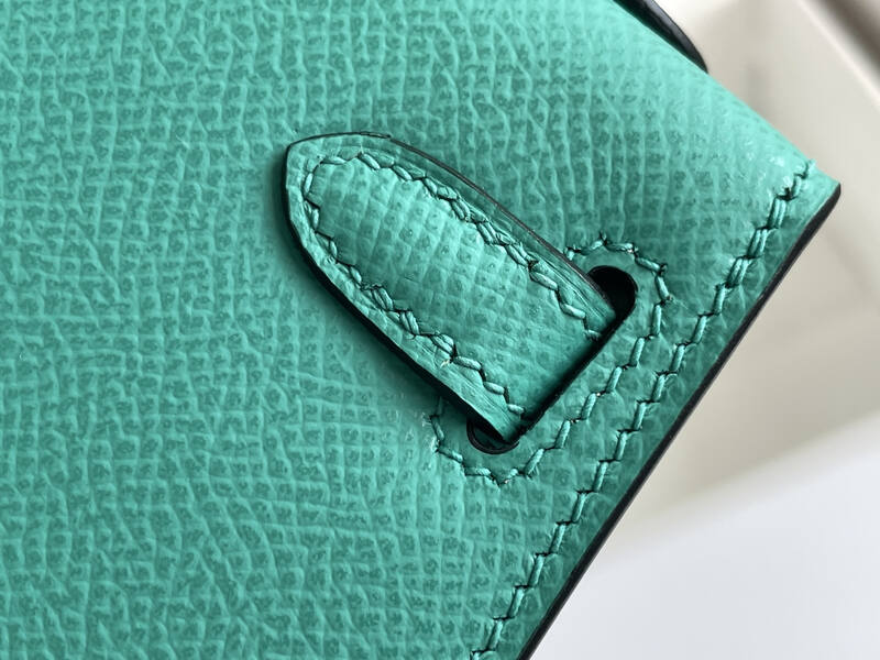Hermes Kelly Turquoise mini crossbody — 1:1 Replica