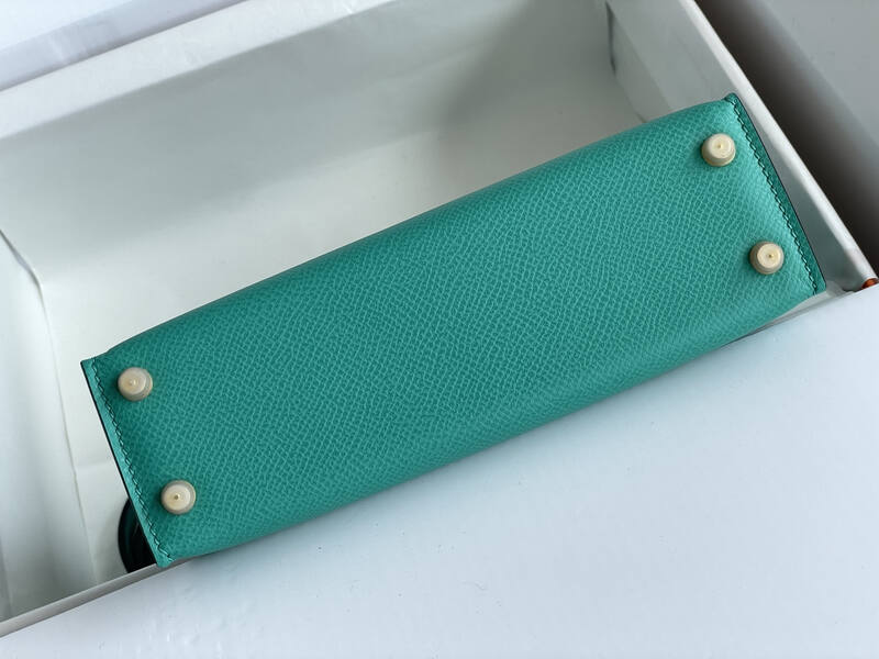 Hermes Kelly Turquoise mini crossbody — 1:1 Replica