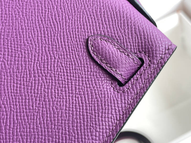 Hermes Kelly Purple mini crossbody — AAA Quality Replica