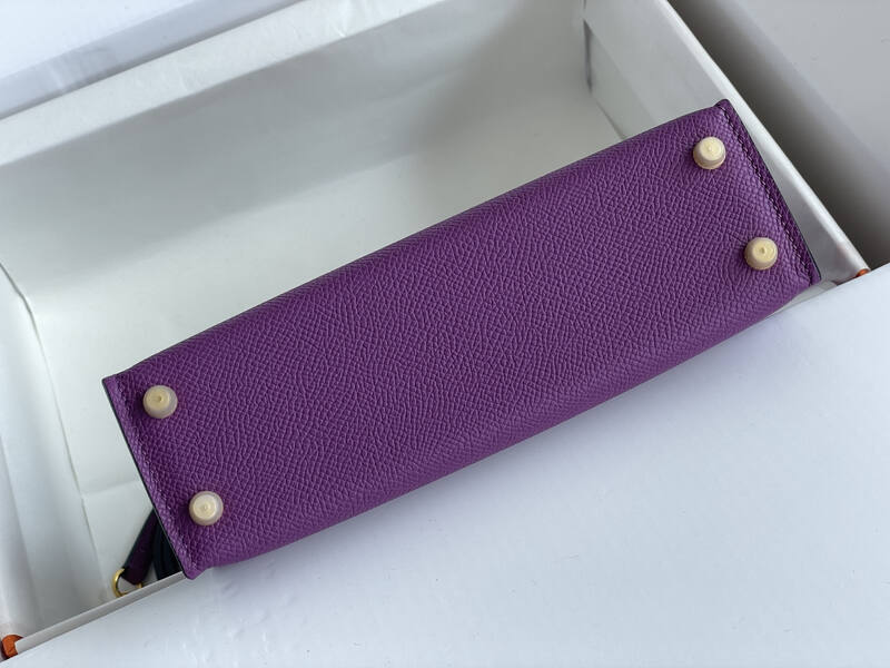 Hermes Kelly Purple mini crossbody — AAA Quality Replica
