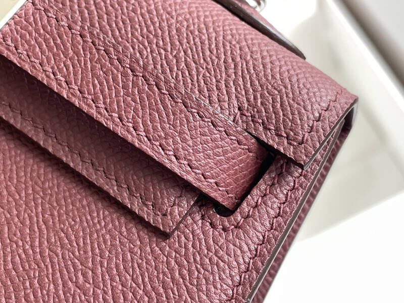 Hermes Kelly Burgundy mini crossbody — Top Quality Replica