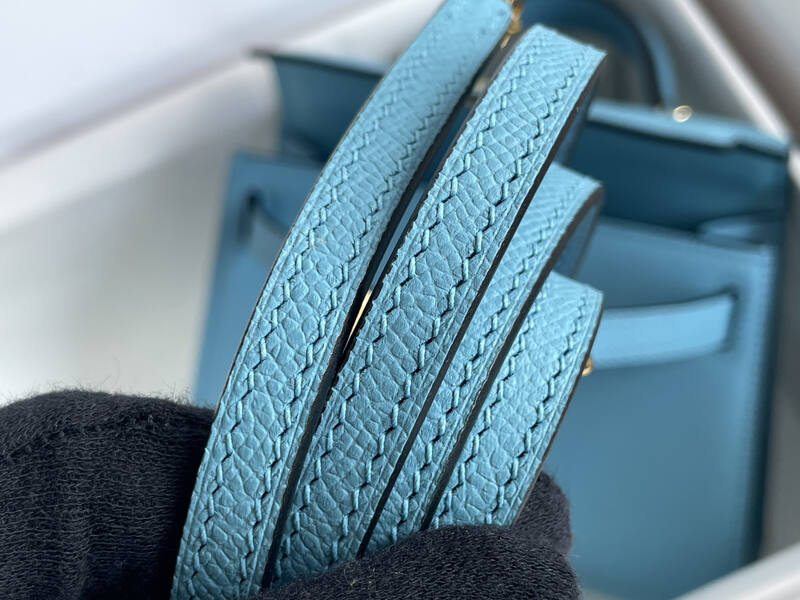 Hermes Kelly Blue mini crossbody — AAA Quality Replica