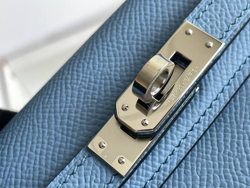 Hermes Kelly Blue mini crossbody — Top Quality Replica