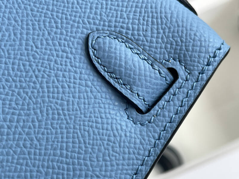 Hermes Kelly Blue mini crossbody — Top Quality Replica