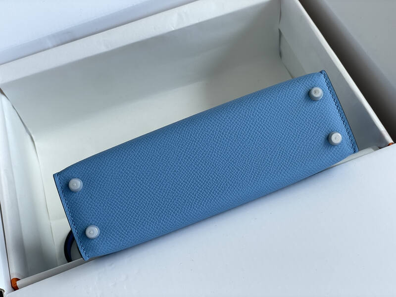 Hermes Kelly Blue mini crossbody — Top Quality Replica