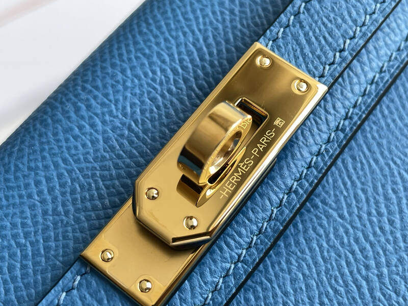 Hermes Kelly Blue mini crossbody — 1:1 Replica