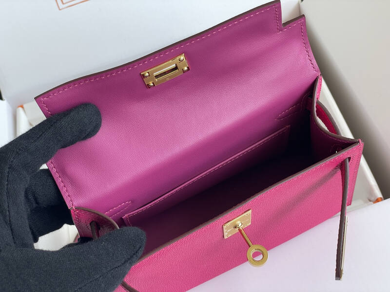 Hermes Kelly Pink mini crossbody — 1:1 Replica