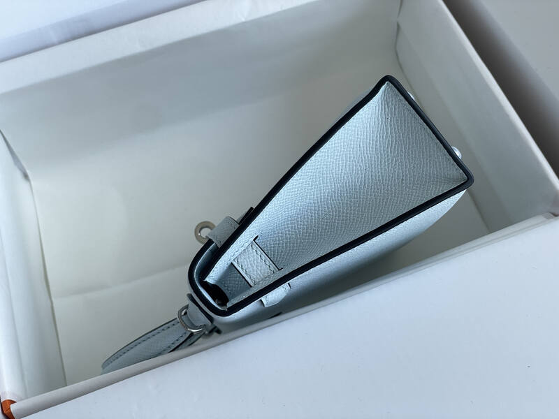 Hermes Mini Kelly II White mini evening — Premium Replica