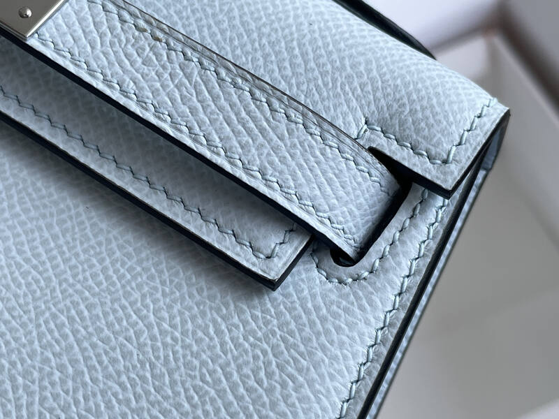 Hermes Mini Kelly II White mini evening — Premium Replica