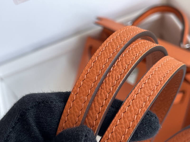 Hermes Mini Kelly II Orange mini crossbody — Top Quality Replica