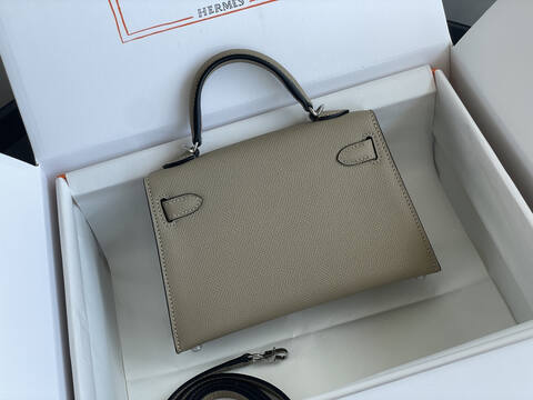 Hermes Kelly Etoupe mini crossbody AAA Quality Replica