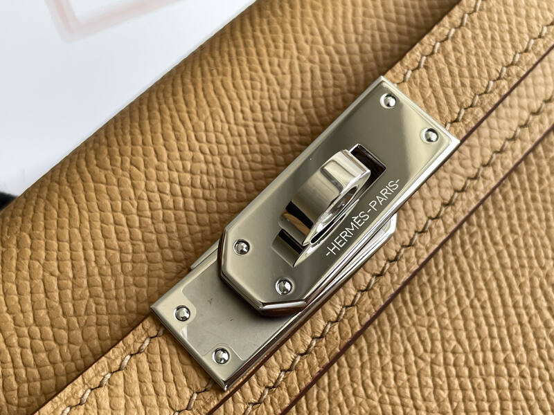 Hermes Mini Kelly II Beige mini crossbody — 1:1 Replica