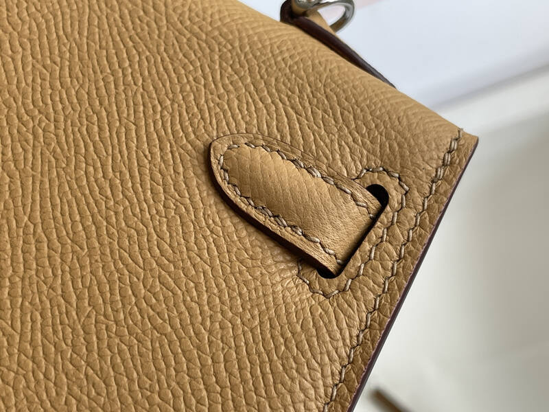 Hermes Mini Kelly II Beige mini crossbody — 1:1 Replica
