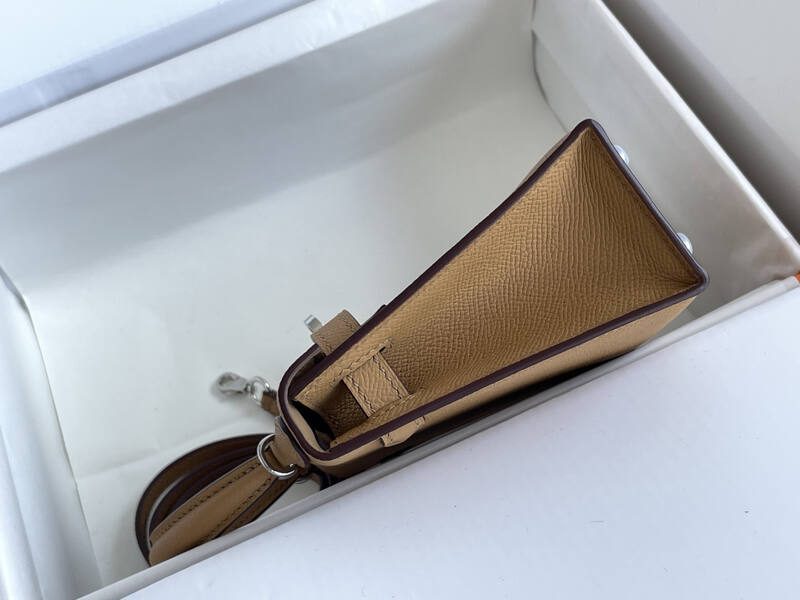 Hermes Mini Kelly II Beige mini crossbody — 1:1 Replica