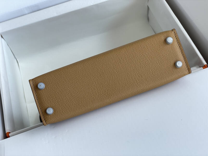 Hermes Mini Kelly II Beige mini crossbody — 1:1 Replica