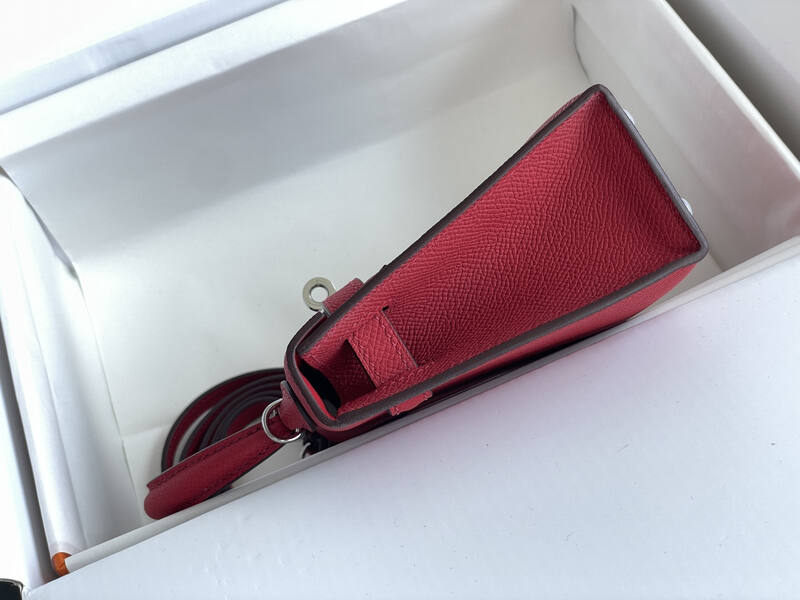 Hermes Kelly Red mini crossbody — 1:1 Replica