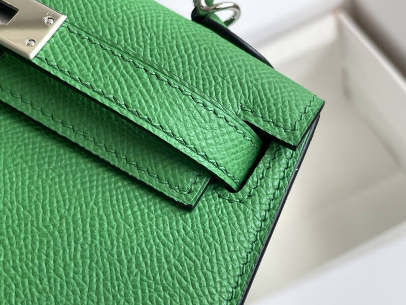 Hermes Mini Kelly Green mini crossbody — AAA Quality Replica
