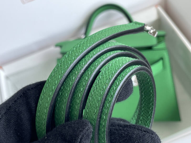 Hermes Mini Kelly Green mini crossbody — AAA Quality Replica
