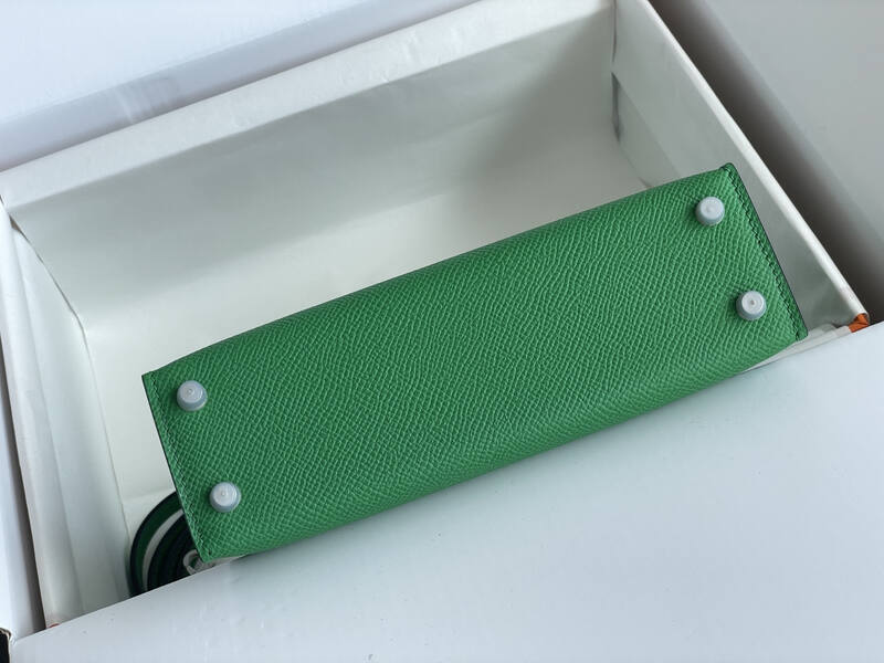 Hermes Mini Kelly Green mini crossbody — AAA Quality Replica