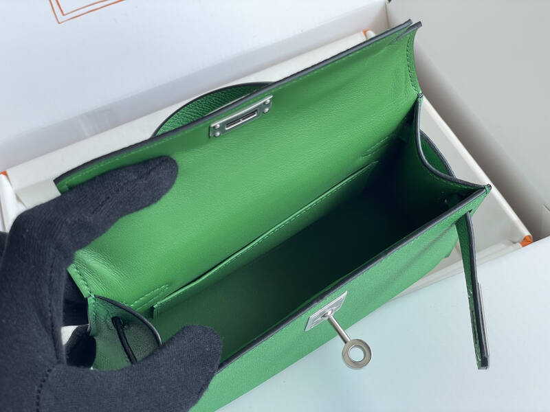 Hermes Mini Kelly Green mini crossbody — AAA Quality Replica