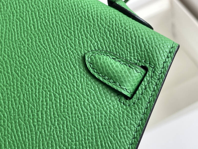 Hermes Mini Kelly Green mini crossbody — AAA Quality Replica