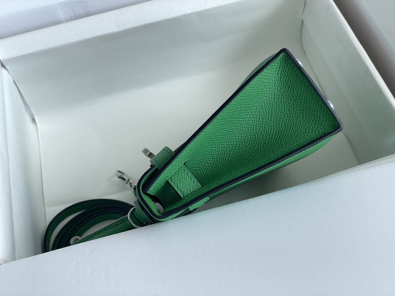 Hermes Mini Kelly Green mini crossbody — AAA Quality Replica