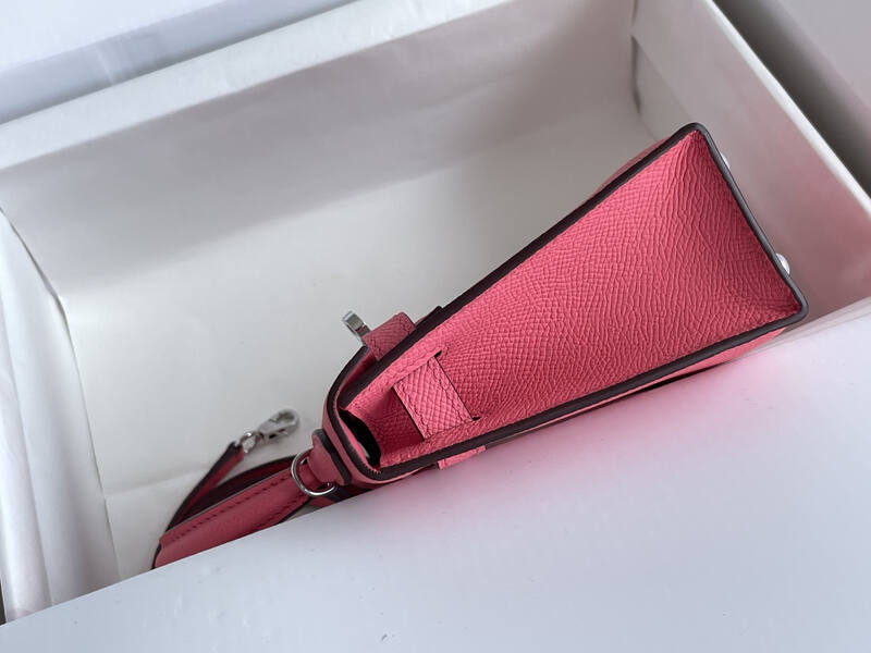 Hermes Mini Kelly II Pink mini crossbody — Top Quality Replica