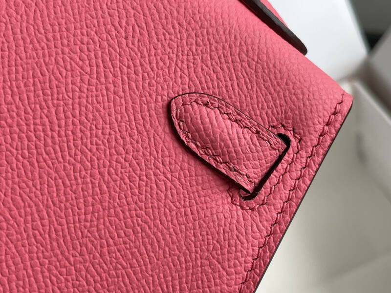 Hermes Mini Kelly II Pink mini crossbody — Top Quality Replica