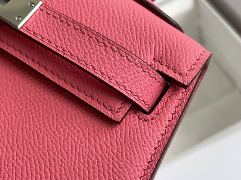 Hermes Mini Kelly II Pink mini crossbody — Top Quality Replica