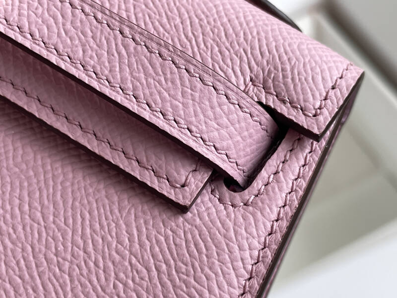 Hermes Mini Kelly Pink mini crossbody — Top Quality Replica