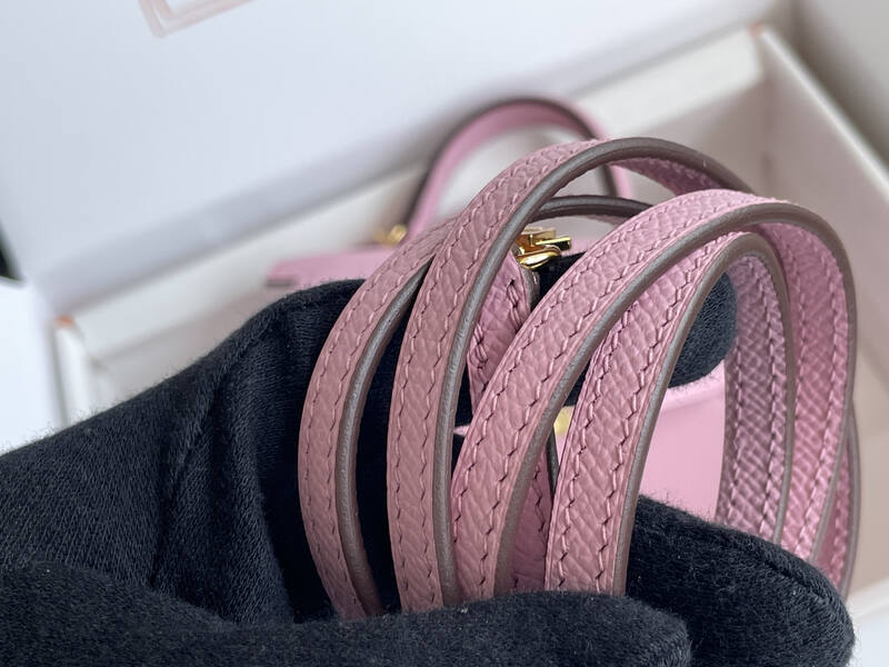Hermes Mini Kelly Pink mini crossbody — Top Quality Replica