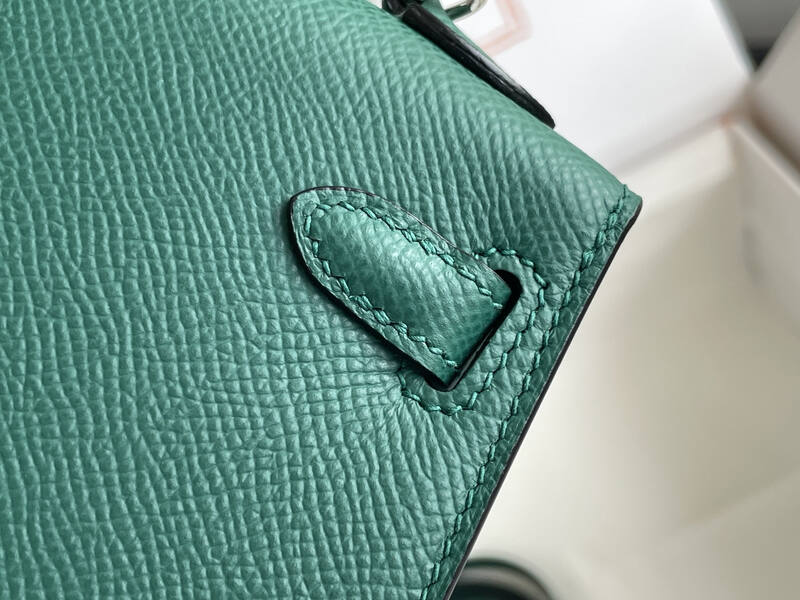 Hermes Mini Kelly II Green mini crossbody — Top Quality Replica