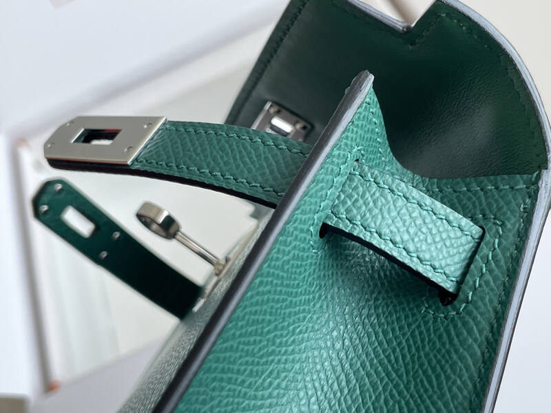 Hermes Mini Kelly II Green mini crossbody — Top Quality Replica